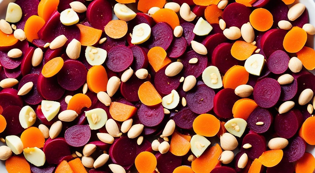 Salada de Beterraba Cenoura e Amendoim