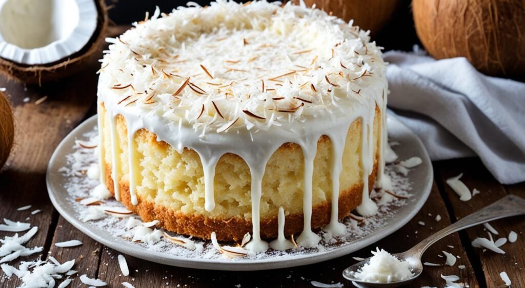 bolo de coco simples bolo de coco simples