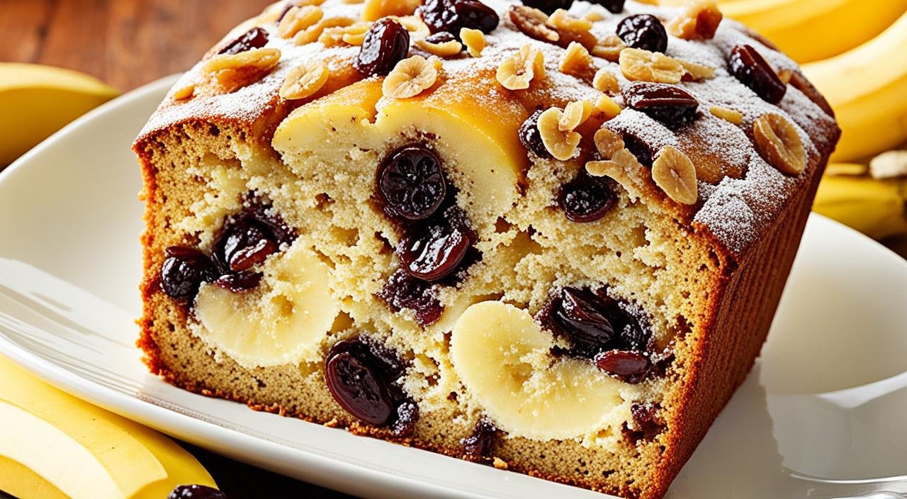 bolo de panana e passas