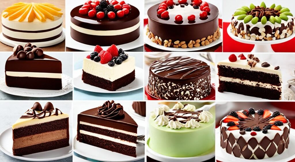 variações do bolo de chocolate