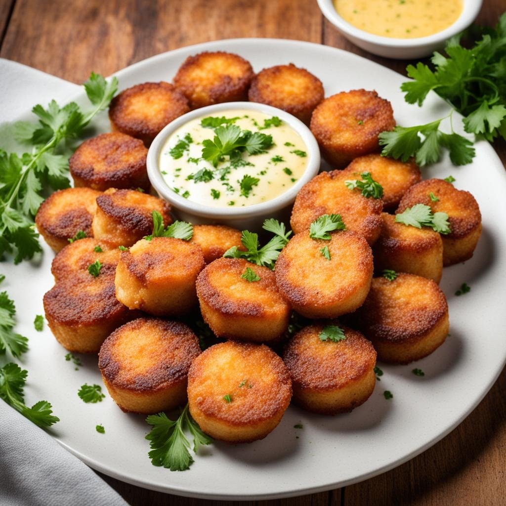 Bolinho de Mandioca com Carne Seca