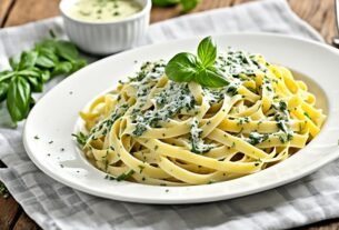 Fettuccine ao molho de ervas