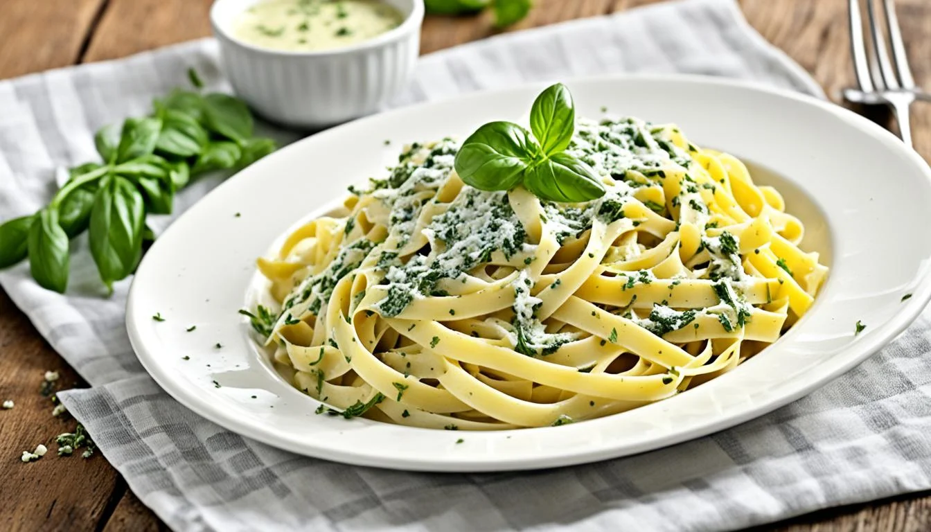 Fettuccine ao molho de ervas