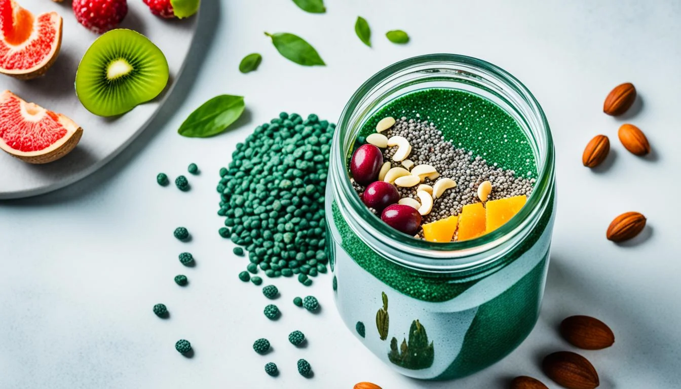 Pudim de Chia com Espirulina