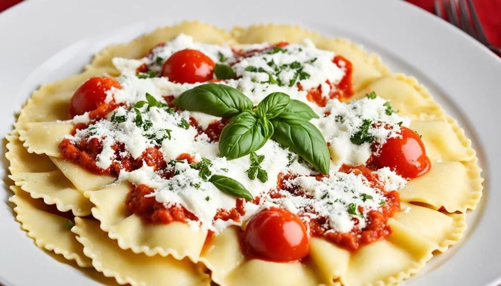 Receita de Ravioli de Ricota e Muçarela