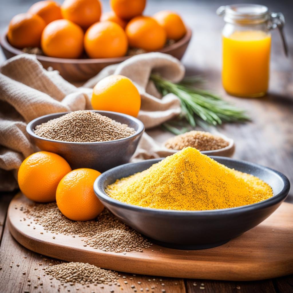 Ingredientes para bolo de laranja vegano Ingredientes para bolo de laranja vegano