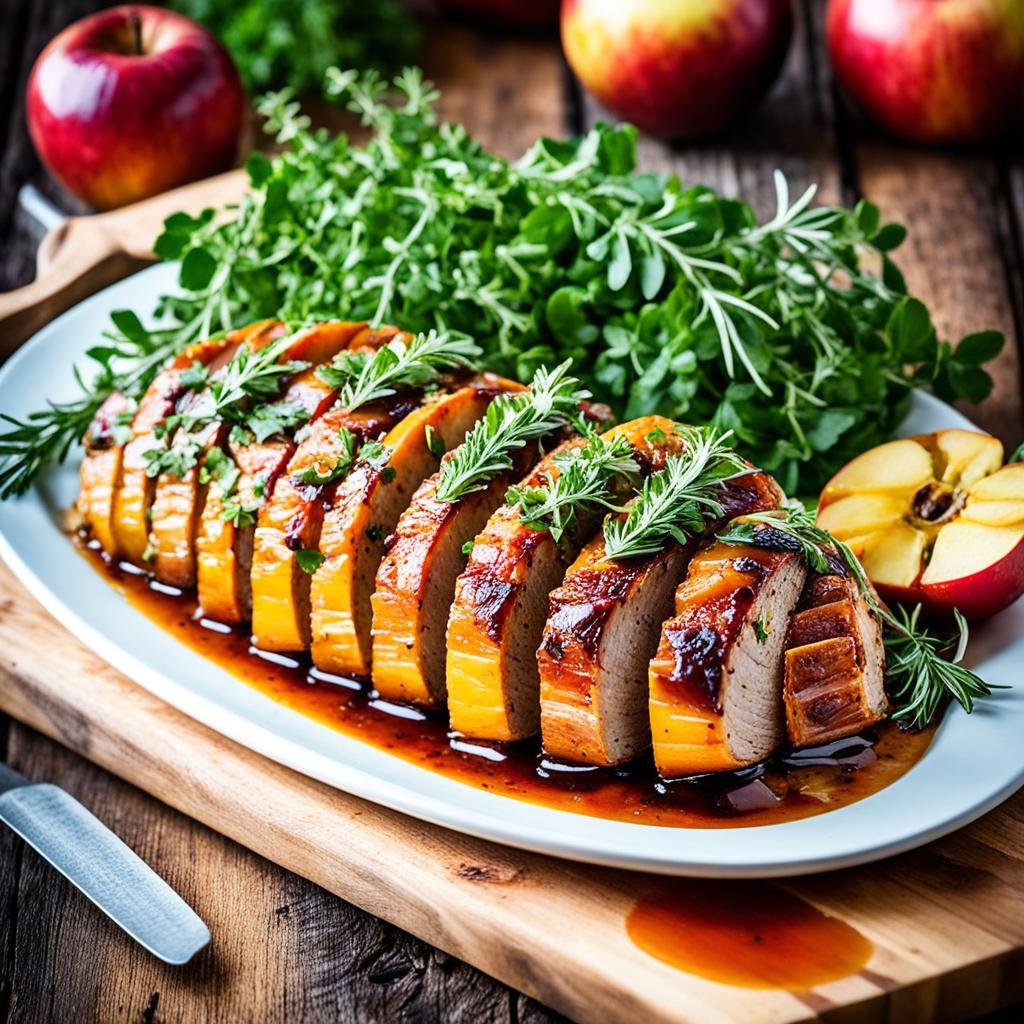 Pernil Vegetal com Maçã