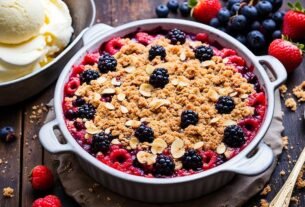 Crumble de frutas vermelhas