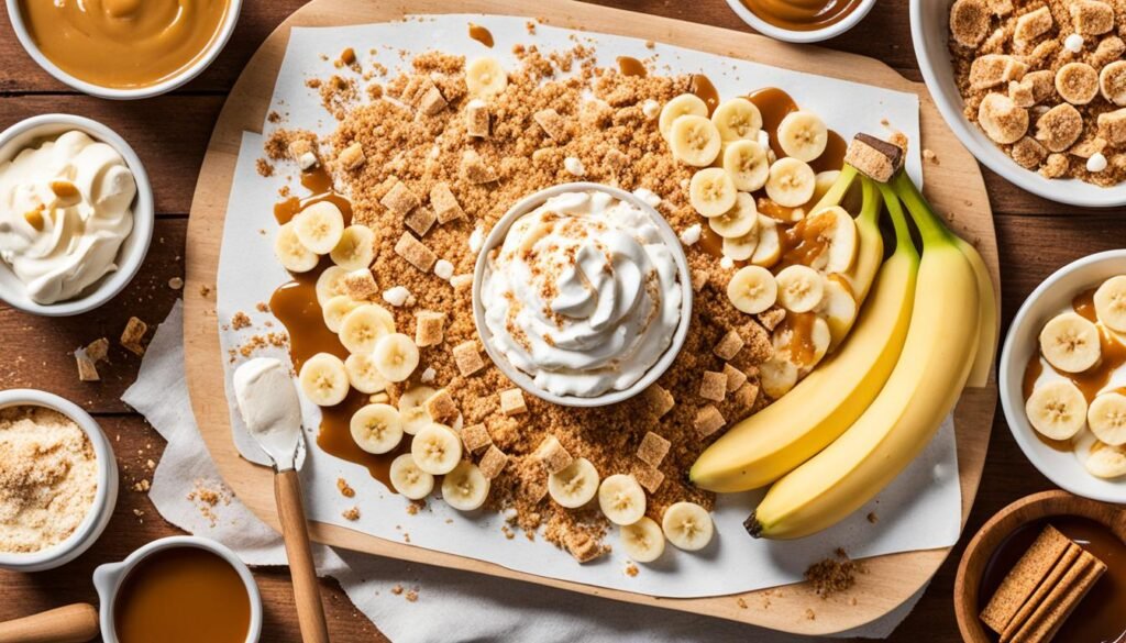 Ingredientes para Banoffee Alaska