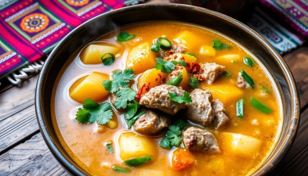 Sopa de maní receita tradicional