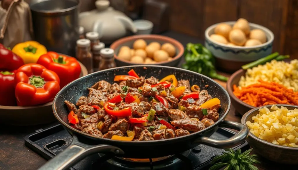 preparo do pique a lo macho